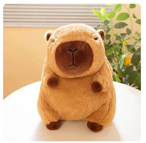 Capybara Hand Warmer Plush Pillow – Cozy Comfort with Hand Pocket